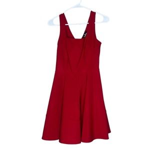 Lulu’s fit and flare red mini dress size M